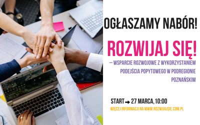 Rozwijaj się II: rusza 15 nabór i potrwa do 30 kwietnia!