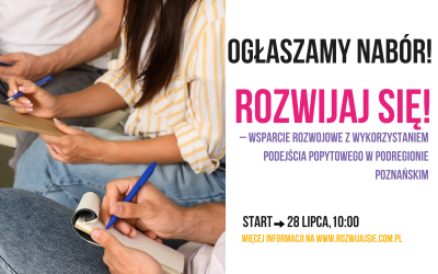 Rozwijaj się II: rusza 18 nabór i potrwa do 31 lipca!