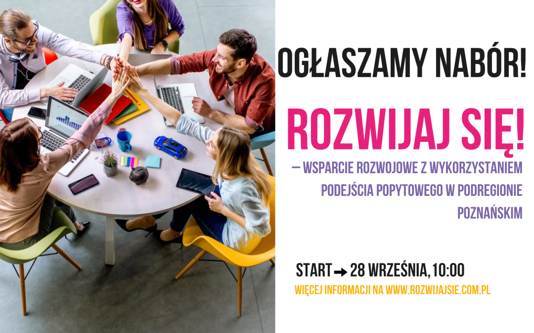 grafika dekoracyjna z informacją o naborze